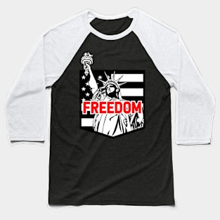 AMERICAN FREEDOM Baseball T-Shirt